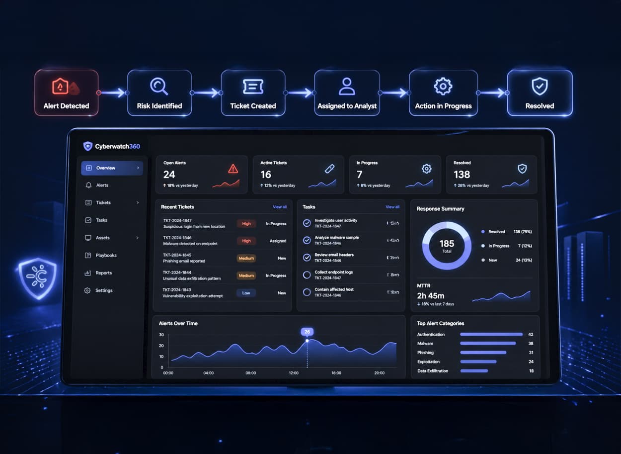 Cyberwatch360 operations dashboard preview